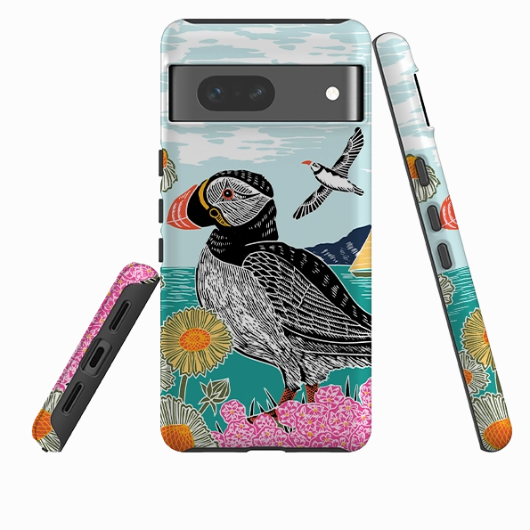 Google Tough  Case - Proud Puffin By Kate Heiss Light Build Soft coating