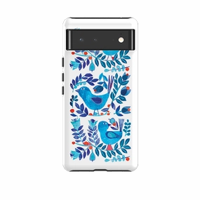 Shockproof Frame Google Tough Case -  Scandi Birds By Tracey English