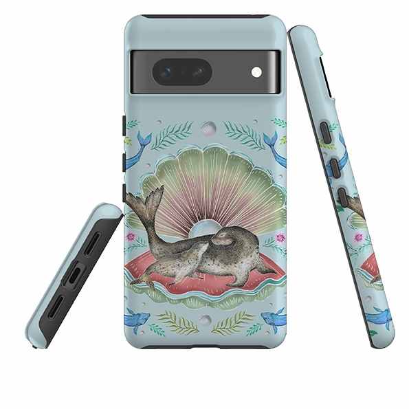 Clear Design Hybrid Build Google Tough Case -  Seals In Shell By Catherine Rowe