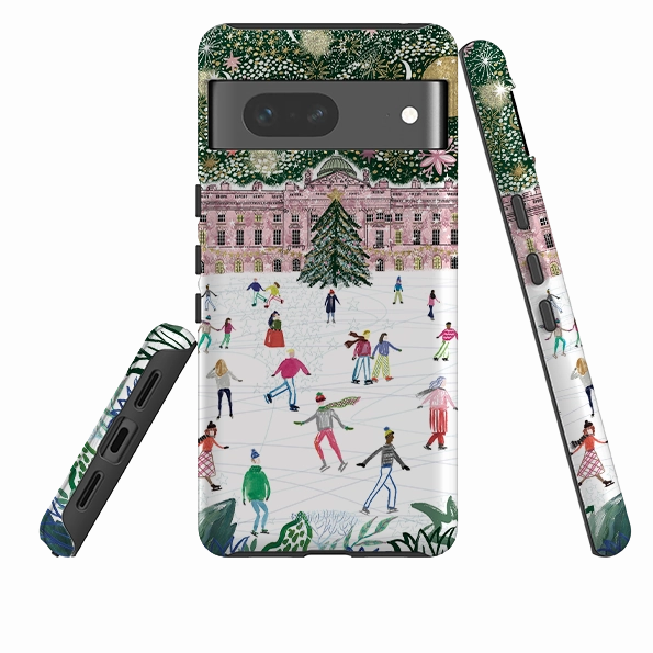 Google Tough Case - Skating At Somerset House By Emma Frances Grant Comfort Finish Layer Fashion Touch