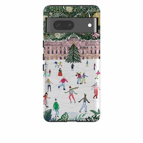 Simple Look Protective barrier Google Tough Case - Skating At Somerset House By Emma Frances Grant