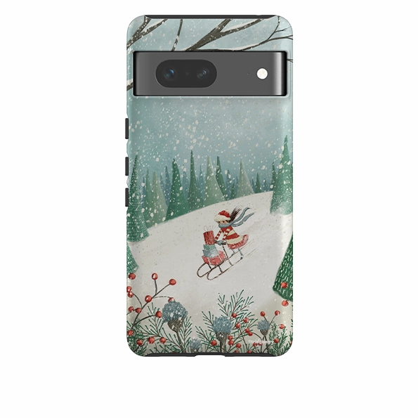 Google Tough Case -  Sleigh Delivery By Maja Lindberg Hybrid Pattern Design
