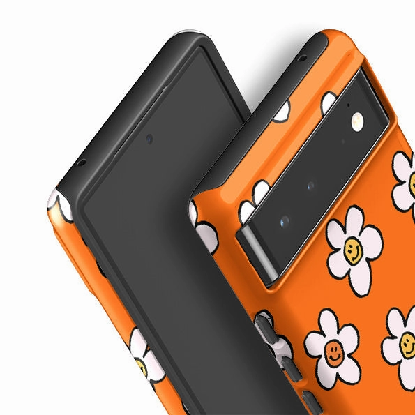 Google Tough Case -  Smiley Orange Luxury Look