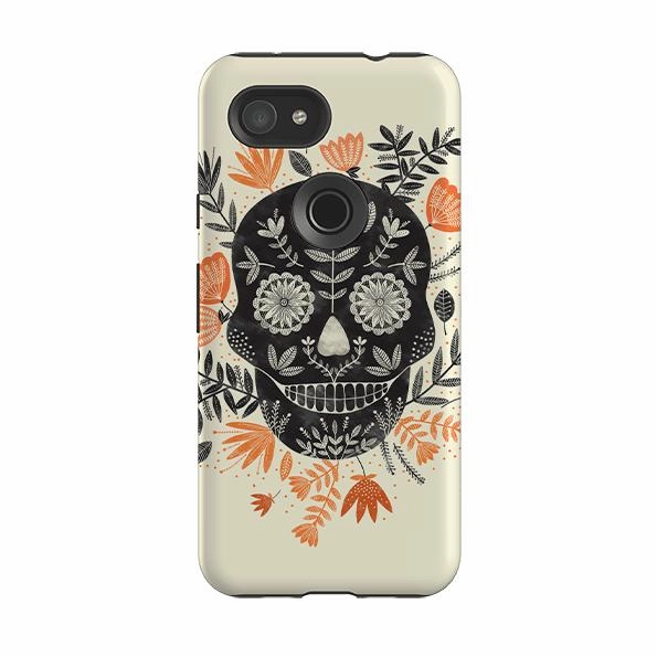 High protection Luxury Style Google Tough Case -  Sugar Skull Cream By Jade Mosinski