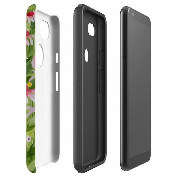 Google Tough Case -  Summer Echinacea By Bex Parkin Matte Look Soft Protection Edge