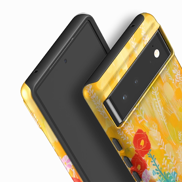 Unique Texture Google Tough Case -  Summer Meadow By Claire West