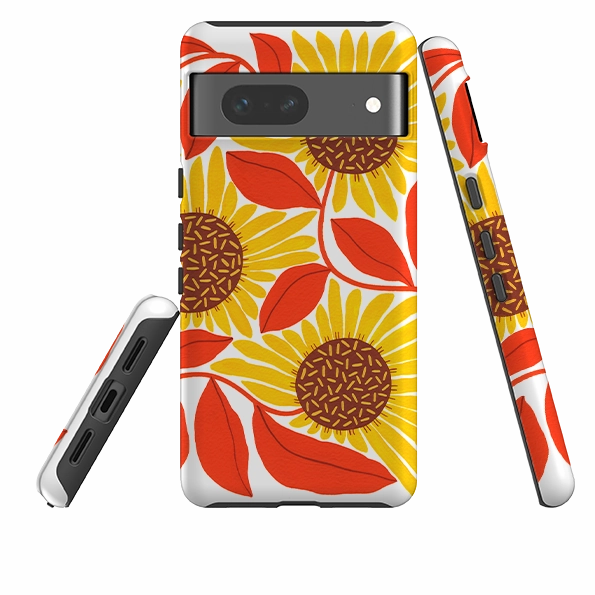 Google Tough Case -  Sunflower By Madalina Andronic Premium Texture Layer Hybrid Build