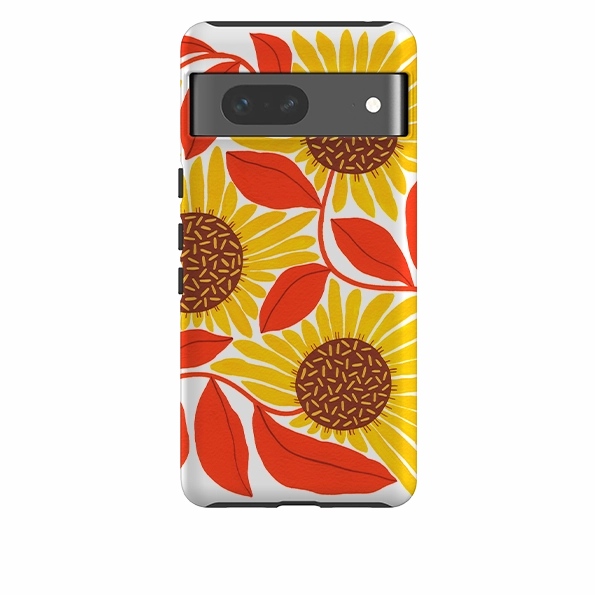 Smooth Texture Textured Surface Google Tough Case -  Sunflower By Madalina Andronic