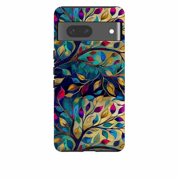 Google Tough Case - Teal Leaves Matte Protection Colorful option