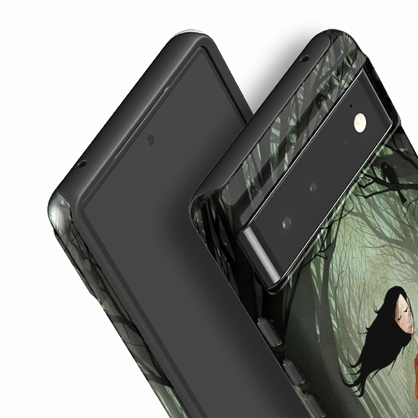 Drop Defense Grip Safe Google Tough Case -  The Raven Girl By Maja Lindberg
