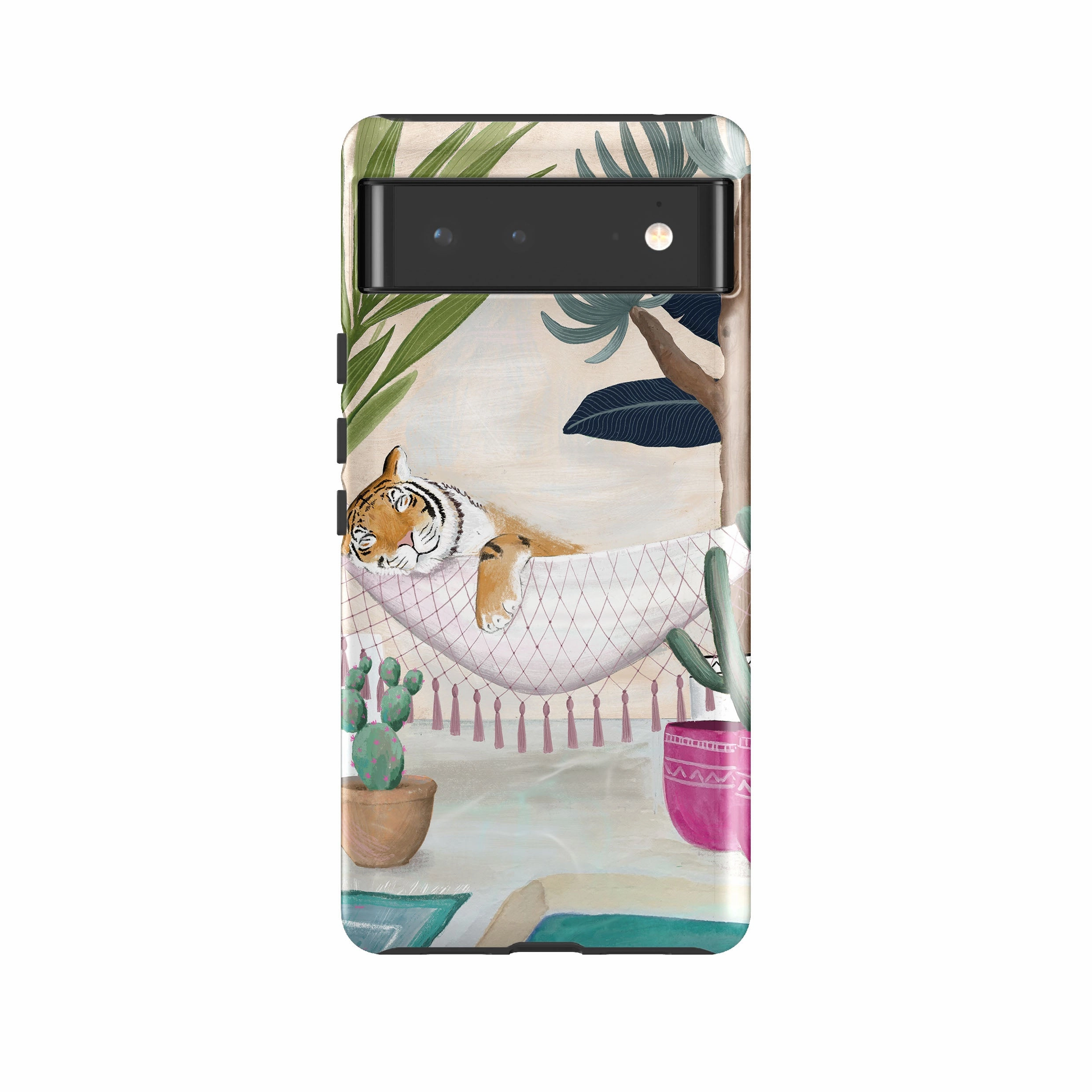 Google Tough Case -  Tiger Hammock By Bex Parkin Rugged Outline