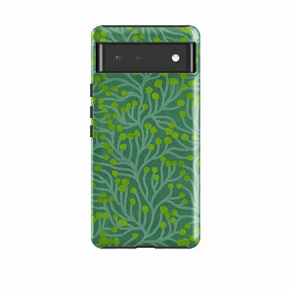 Google Tough Case -  Vine Green And Teal By Katherine Quinn Fashionable Texture
