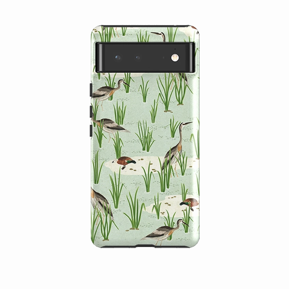 Hybrid Pattern Design Modern Touch Google Tough Case -  Wet Lands By Katherine Quinn