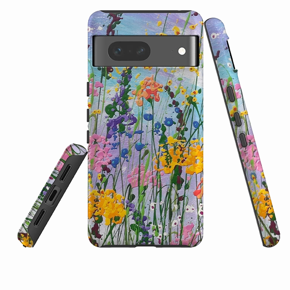 Google Tough Case -  Wildflowers At Play By Linda Calvert Jacobson Light Build anti dust