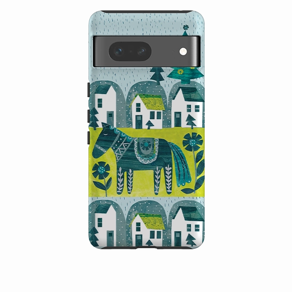 Google Tough Case - Winter Dala Horse By Tracey English Soft Layer Sleek Feel
