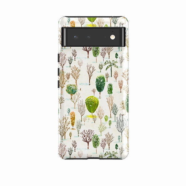 Hybrid Build Texture Google Tough Case -  Winter In The Arboretum By Katherine Quinn