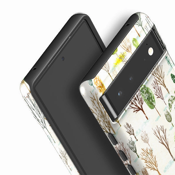 Shock Layer Perfect Fit Google Tough Case -  Winter In The Arboretum By Katherine Quinn