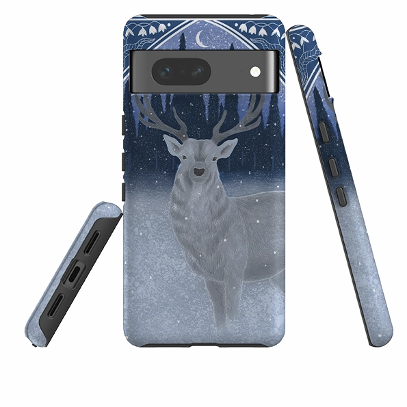 Soft Feelings Google Tough Case - Winter Stag By Bex Parkin