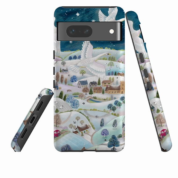 Google Tough Case - Winter Swans By Bex Parkin Luxury Coating