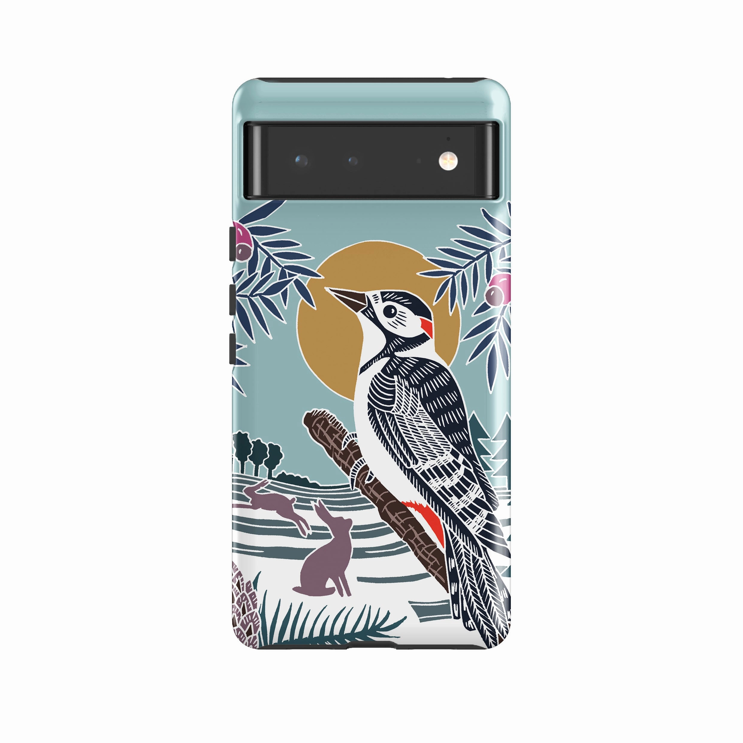 Google Tough Case -  Woodpecker Brown By Kate Heiss Matte Feel Sleek Surface