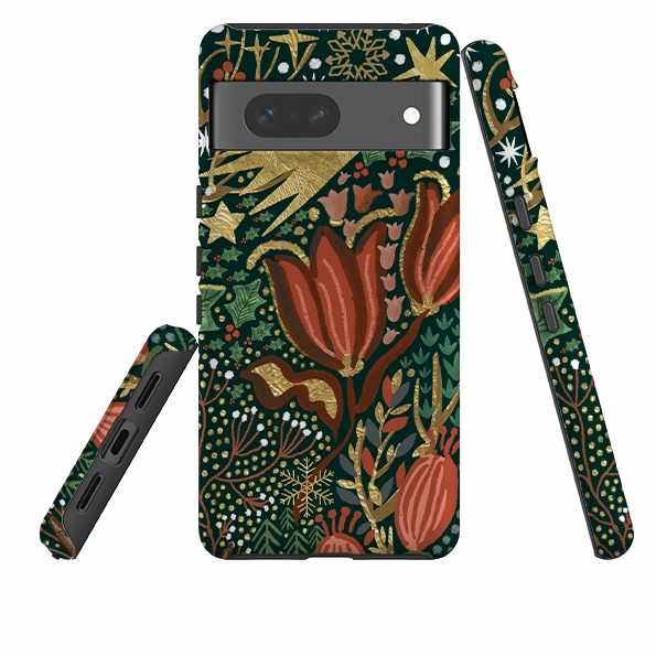 Google Tough Case - Xmas Deer III By Emma Frances Grant Elegant Craft Edge Reinforced