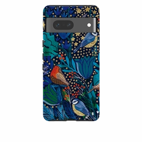 Google Tough Case - Xmas Robin I By Emma Frances Grant Slim Fit Design