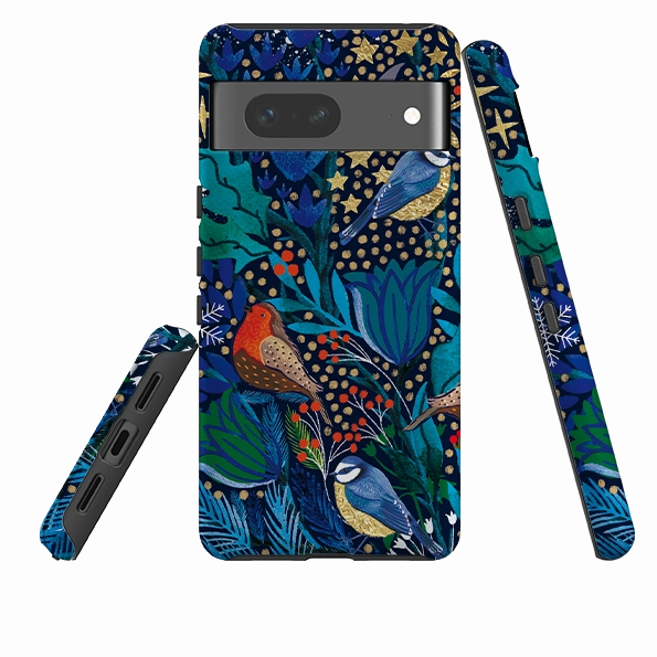 Google Tough Case - Xmas Robin I By Emma Frances Grant Sleek Edge