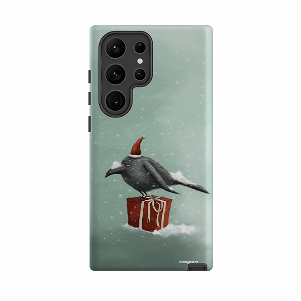 Daily Grip Samsung Tough Case - Santa Crow By Maja Lindberg