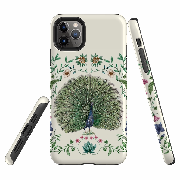 iPhone Tough Case - Peacock By Jade Mosinski Stylish frame