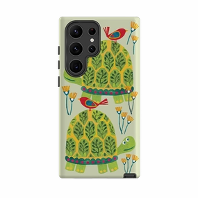 Durable Detail Luxury Accent Samsung Tough  Case - Tortoise By Tracey English