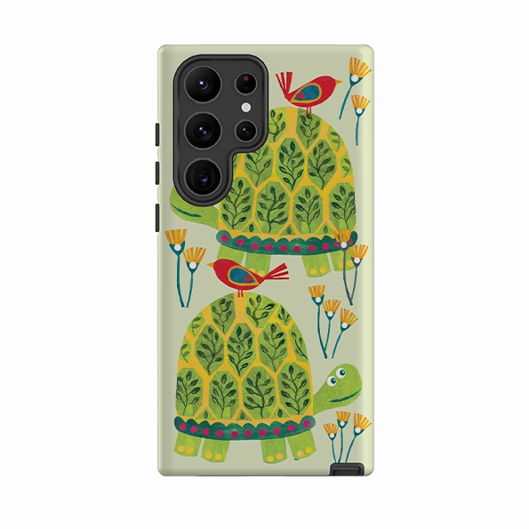 Durable Detail Luxury Accent Samsung Tough  Case - Tortoise By Tracey English