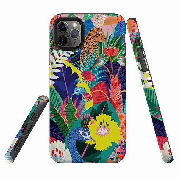 Flexible Touch iPhone Tough Case - Jungle By Mia Underwood
