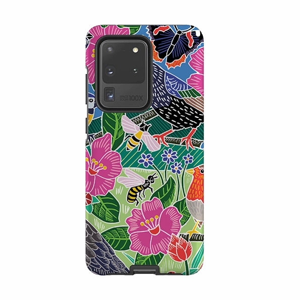Samsung Tough Case - Garden Bird Jigsaw A By Kate Heiss Smooth Protection