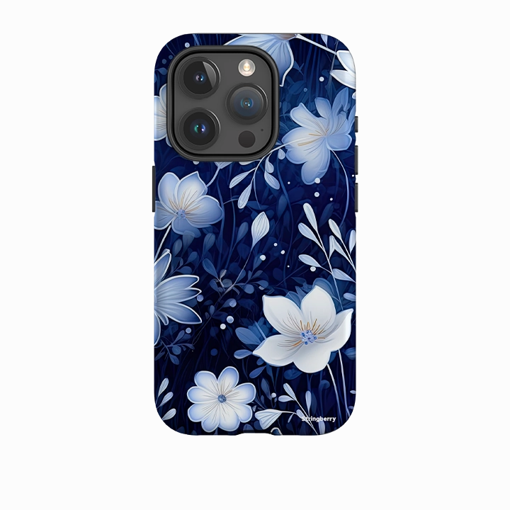 iPhone Tough Case - Blue Nutberry Lightweight Grip Slim Fit Design
