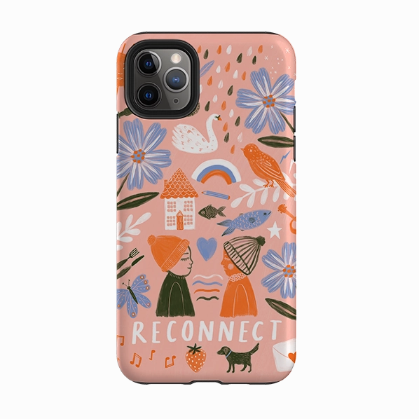 iPhone Tough Case - Reconnect Orange By Lee Foster Wilson Strong Shell