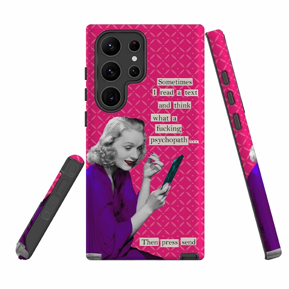 custom design Polished Texture Design Samsung Tough Case - Psychopath By Clare Jordan