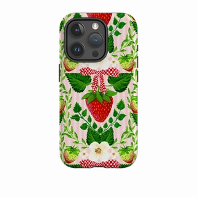 iPhone Case - Strawberries I By Abby Jacobs Shock Surface Layer high quality build