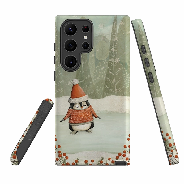 Flexible Detail Samsung Tough Case - Penguin By Maja Lindberg