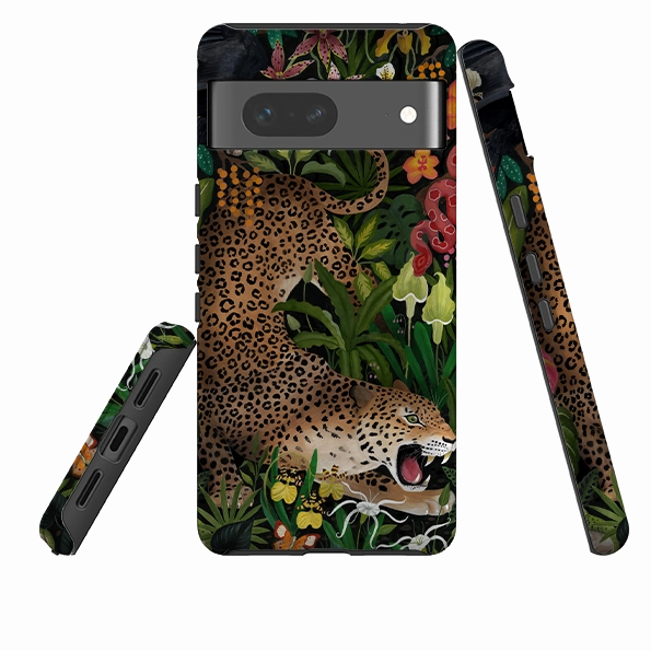 Classic Grip Google Tough Case -  Roaring Leopard By Bex Parkin