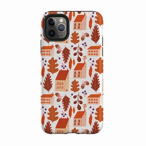 Portable Fit daily protection iPhone Tough Case - Autumn Pattern By Madalina Andronic