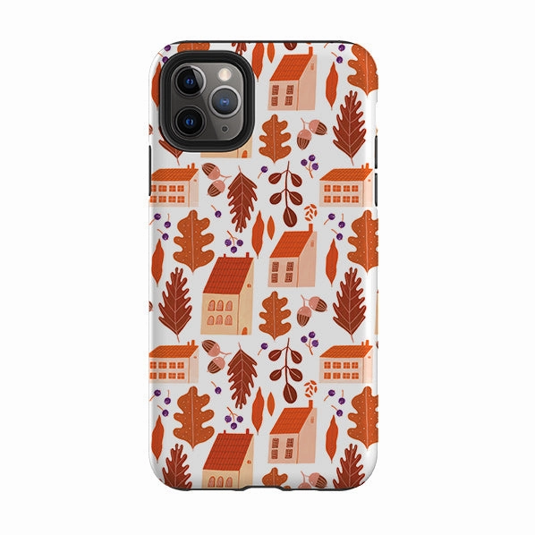 Portable Fit daily protection iPhone Tough Case - Autumn Pattern By Madalina Andronic