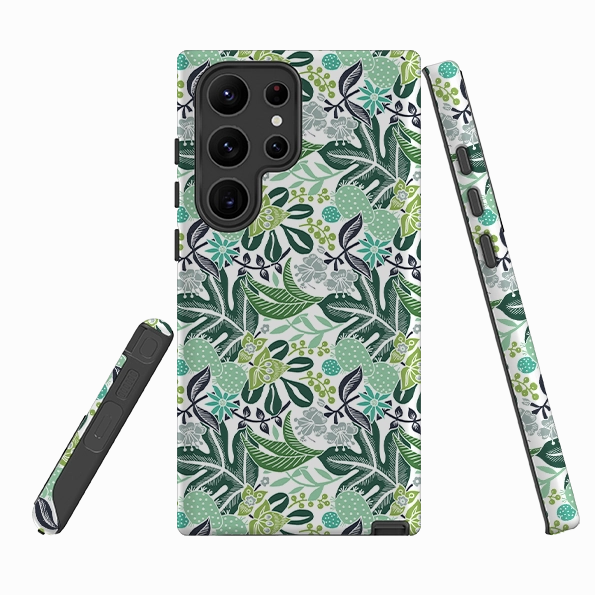 Samsung Tough Case - Tropical Cactus By Kate Heiss Modern Layer Smooth Lining