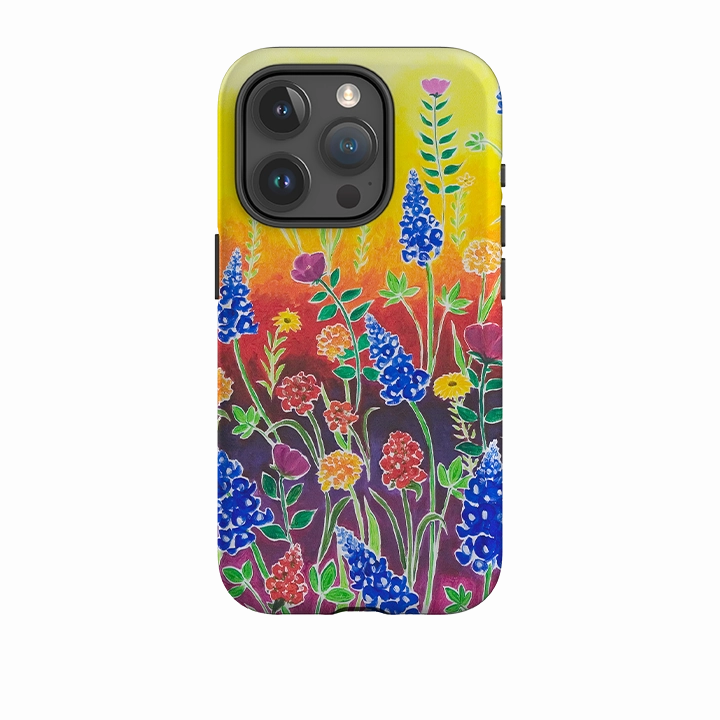 iPhone Tough Case - Wildflower Fantasy By Linda Calvert Jacobson Flexible Design Scratch Proof