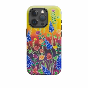 Gloss Texture iPhone Tough Case - Wildflower Fantasy By Linda Calvert Jacobson