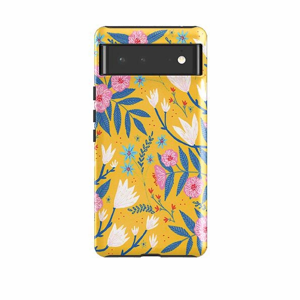 Ergonomic Shape Wireless Compatible Google Tough Case -  Magnolias By Lee Foster Wilson