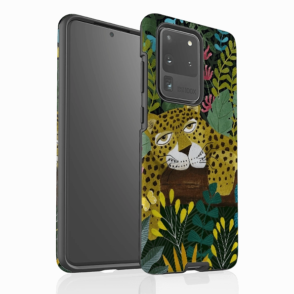 Durable Coating Samsung Tough Case - Sleepy Leopard By Bex Parkin