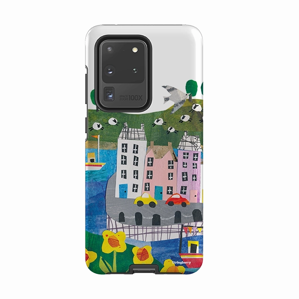 Trendy Layer Hybrid Grip Samsung Tough Case - Countryscape V By Tracey English