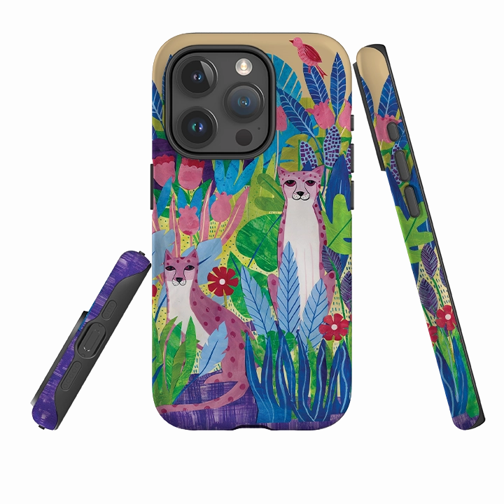 iPhone Tough Case - Jungle By Tracey English Protective Touch Clear Surface