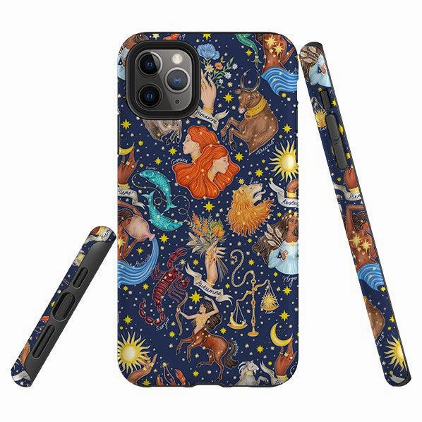 iPhone Tough Case - Zodiac Composite By Catherine Rowe Comfort Detail Durable Grip
