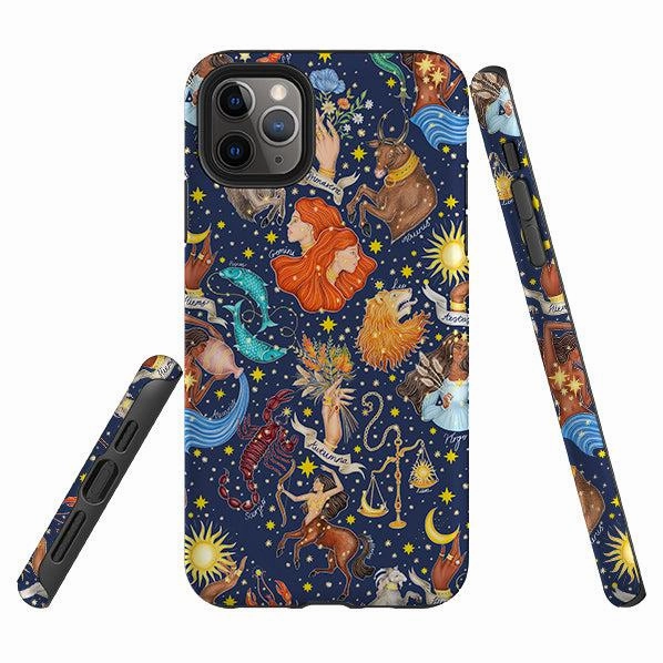 iPhone Tough Case - Zodiac Composite By Catherine Rowe clean design